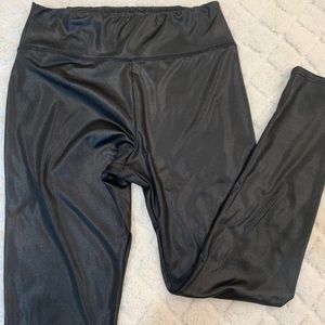 Faux leather leggings